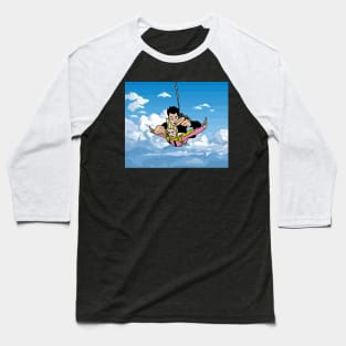 Parachuting Skydiving Free Fall Baseball T-Shirt